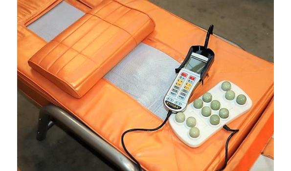 Gedemonteerde elektrisch massagebed oranje (werking niet gekend)